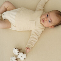 ORGANIC MOUSSELINE SOLID LIGHT BROWN