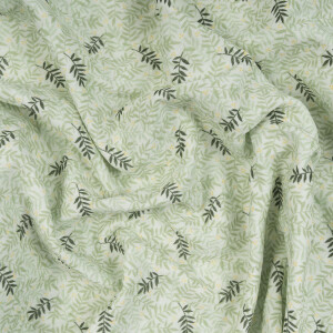 ORGANIC DOUBLE GAUZE FERN GREEN