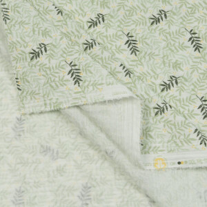 ORGANIC DOUBLE GAUZE FERN GREEN