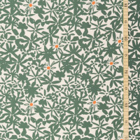 VISCOSE CREPE FLOWERY CHALKY GREEN