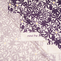 VISCOSE CREPE FLOWERY PLUM