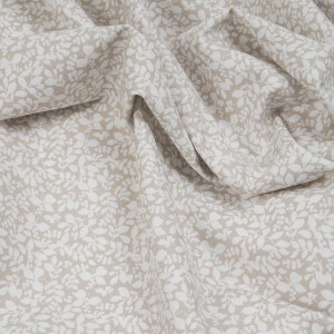 POPLIN WHITE LEAVES SAND