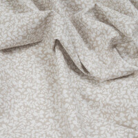 POPLIN WHITE LEAVES SAND