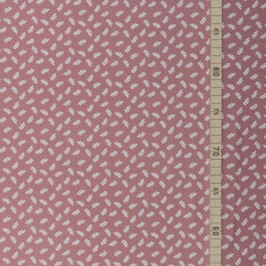 POPLIN DAINTY LEAVES DUSTY PURPLE
