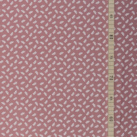 POPLIN DAINTY LEAVES DUSTY PURPLE