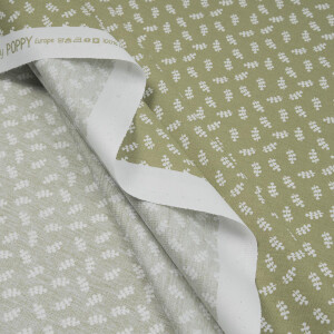 POPLIN DAINTY LEAVES GREEN