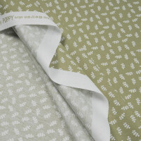 POPLIN DAINTY LEAVES GREEN