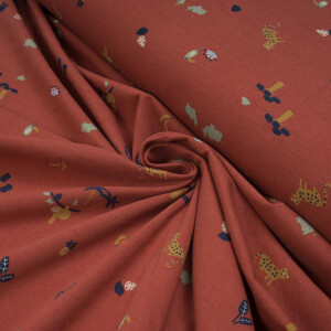 JERSEY EXPEDITION ANIMALS BRICK RED