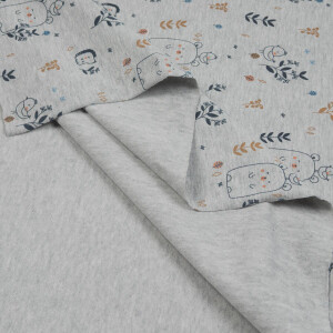 JERSEY LOVELY BEAR LIGHT GREY MELANGE