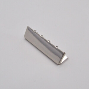 METAL WEBBING END CLIP 40 SILVER