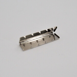 METAL WEBBING END CLIP 40 SILVER