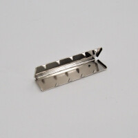 METAL WEBBING END CLIP 40 SILVER