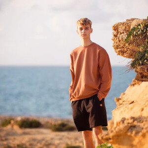 FRENCH TERRY SOLID ARAGON BROWN