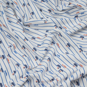 JERSEY BOAT AND STRIPES WHITE