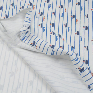 JERSEY BOAT AND STRIPES WHITE