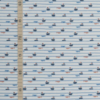 JERSEY BOAT AND STRIPES WHITE
