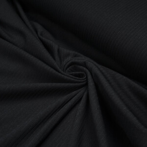 MEDIUM RIB JERSEY BLACK