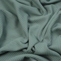 KNITTED WAFFLE JERSEY DUSTY MINT