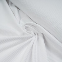 KNITTED WAFFLE JERSEY CRYSTAL WHITE