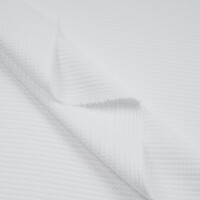 KNITTED WAFFLE JERSEY CRYSTAL WHITE