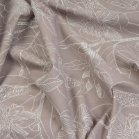 CANVAS BIG FLOWERS TAUPE