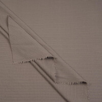 KNITTED WAFFLE JERSEY TAUPE