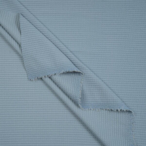 KNITTED WAFFLE JERSEY SOFT BLUE