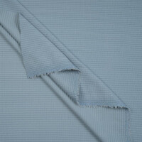 KNITTED WAFFLE JERSEY SOFT BLUE