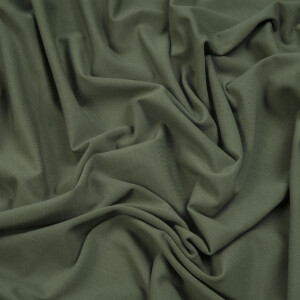 ORGANIC JERSEY BASIC DUSTY OLIVE