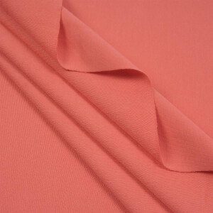 ORGANIC FRENCH TERRY BASIC BRIGHT CORAL
