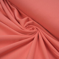 ORGANIC FRENCH TERRY BASIC BRIGHT CORAL