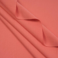 ORGANIC FRENCH TERRY BASIC BRIGHT CORAL