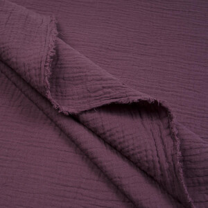 ORGANIC DOUBLE GAUZE BASIC GRAPE