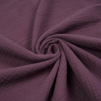 ORGANIC DOUBLE GAUZE BASIC GRAPE