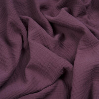 ORGANIC DOUBLE GAUZE BASIC GRAPE