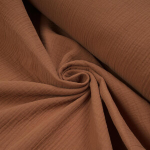 ORGANIC DOUBLE GAUZE BASIC CARAMEL