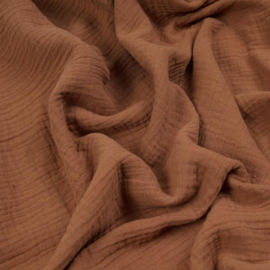 ORGANIC DOUBLE GAUZE BASIC CARAMEL