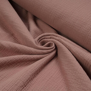 ORGANIC DOUBLE GAUZE BASIC ROSEWOOD