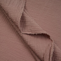 ORGANIC DOUBLE GAUZE BASIC ROSEWOOD