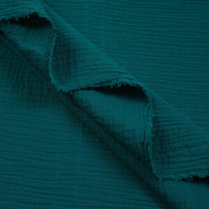 ORGANIC DOUBLE GAUZE BASIC DEEP TEAL