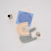 IRON ON PATCH SET PEACE LOVE HOPE GREEN (3pcs.)