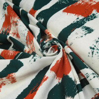 VISCOSE/LINEN NOIL ODA BRUSH BOTTLE GREEN/PUMPKIN