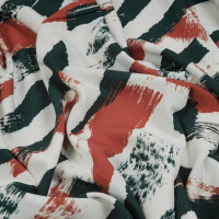 VISCOSE/LINEN NOIL ODA BRUSH BOTTLE GREEN/PUMPKIN