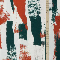 VISCOSE/LINEN NOIL ODA BRUSH BOTTLE GREEN/PUMPKIN