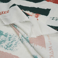 VISCOSE/LINEN NOIL ODA BRUSH BOTTLE GREEN/PUMPKIN