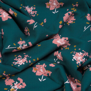 VISCOSE CREPE OCELLA DARK LAGOON