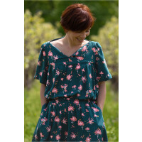 VISCOSE CREPE OCELLA DARK LAGOON