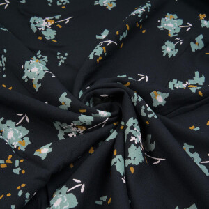 VISCOSE CREPE OCELLA BLACK LIQUORICE