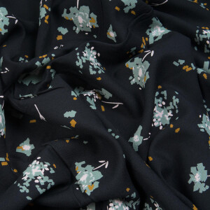 VISCOSE CREPE OCELLA BLACK LIQUORICE