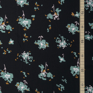VISCOSE CREPE OCELLA BLACK LIQUORICE